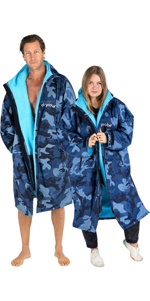 2026 Dryrobe Advance Albornoz De Manga Larga DALSV3 - Blue / Camuflaje